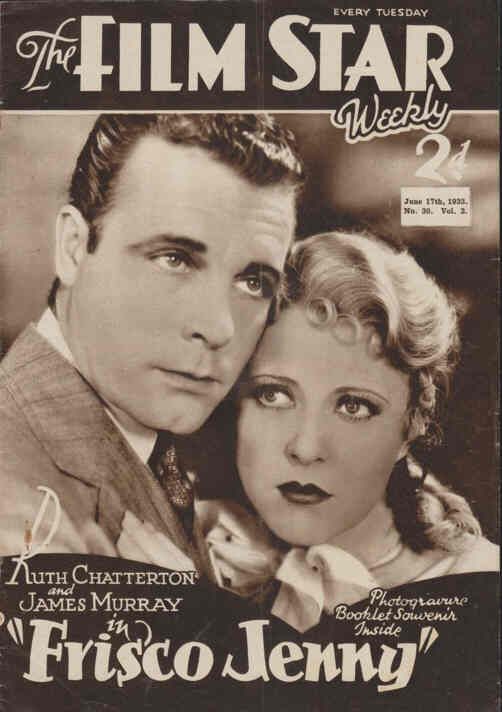 FILM STAR WEEKLY | THE magazine side cover Issue 30 17 June 1933