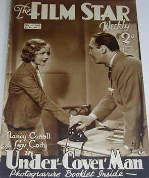FILM STAR WEEKLY | THE magazine side cover Issue 32 1 July 1933