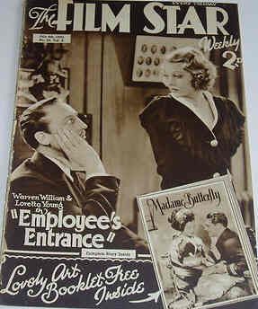 FILM STAR WEEKLY | THE magazine side cover Issue 33 8 July 1933