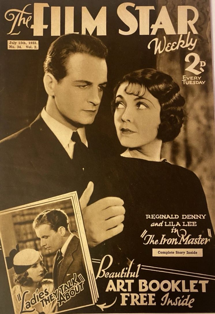 FILM STAR WEEKLY | THE magazine side cover Issue 34 15 July 1933