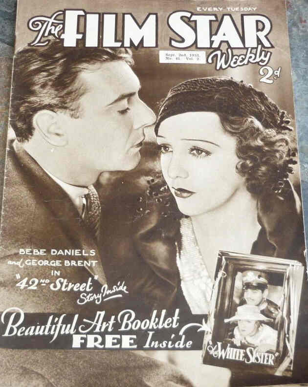 FILM STAR WEEKLY | THE magazine side cover Issue 41 2 September 1933