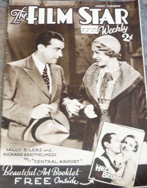 FILM STAR WEEKLY | THE magazine side cover Issue 44 23 September 1933
