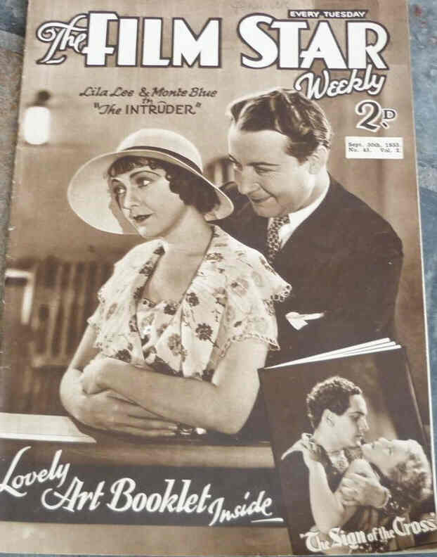 FILM STAR WEEKLY | THE magazine side cover Issue 45 30 September 1933