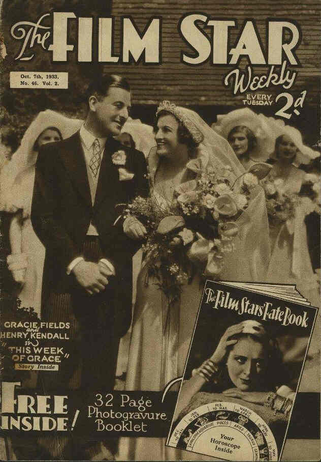 FILM STAR WEEKLY | THE magazine side cover Issue 47 14 October 1933