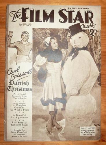 FILM STAR WEEKLY | THE magazine side cover Issue 58 30 December 1933