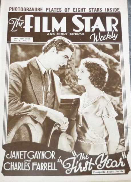 FILM STAR WEEKLY | THE magazine side cover Issue 6 31 December 1932
