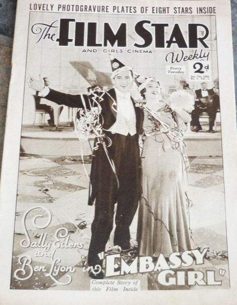 FILM STAR WEEKLY | THE magazine side cover Issue 7 7 January 1933