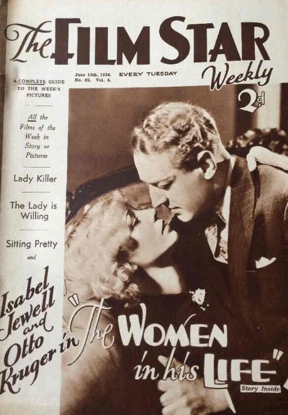 FILM STAR WEEKLY | THE magazine side cover Issue 82 16 June 1934