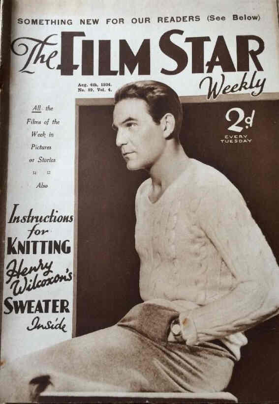 FILM STAR WEEKLY | THE magazine side cover Issue 89 4 August 1934