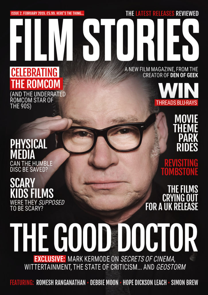 FILM STORIES (UK) magazine side cover Issue 2  February 2019