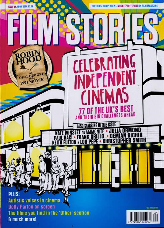 FILM STORIES (UK) magazine side cover Issue 24  April 2021