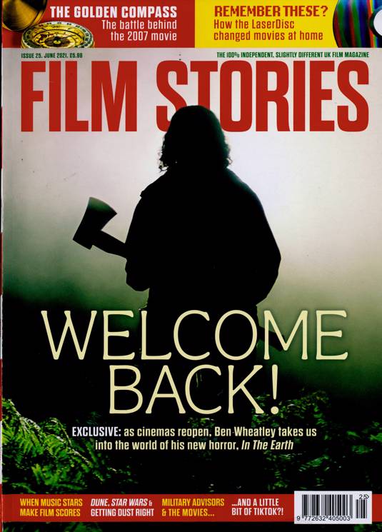 FILM STORIES (UK) magazine side cover Issue 25  June 2021