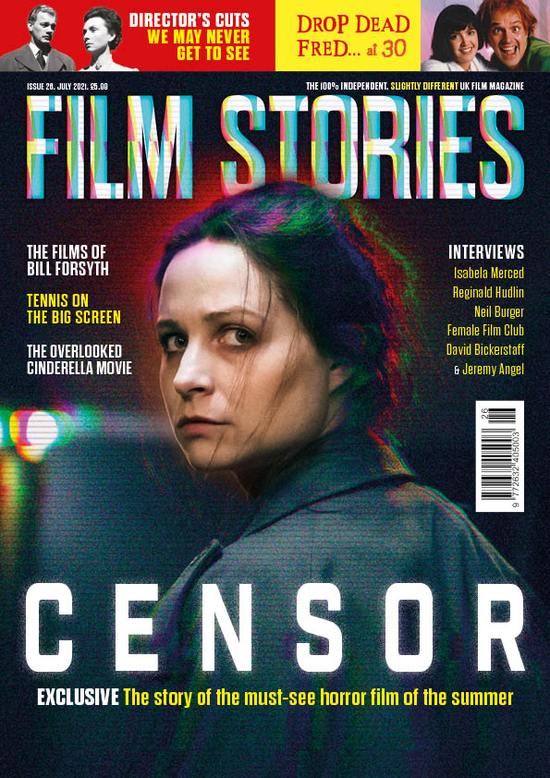 FILM STORIES (UK) magazine side cover Issue 26  July 2021