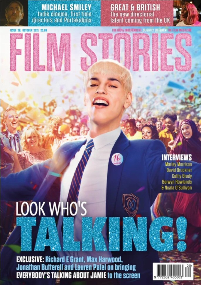 FILM STORIES (UK) magazine side cover Issue 28  October 2021