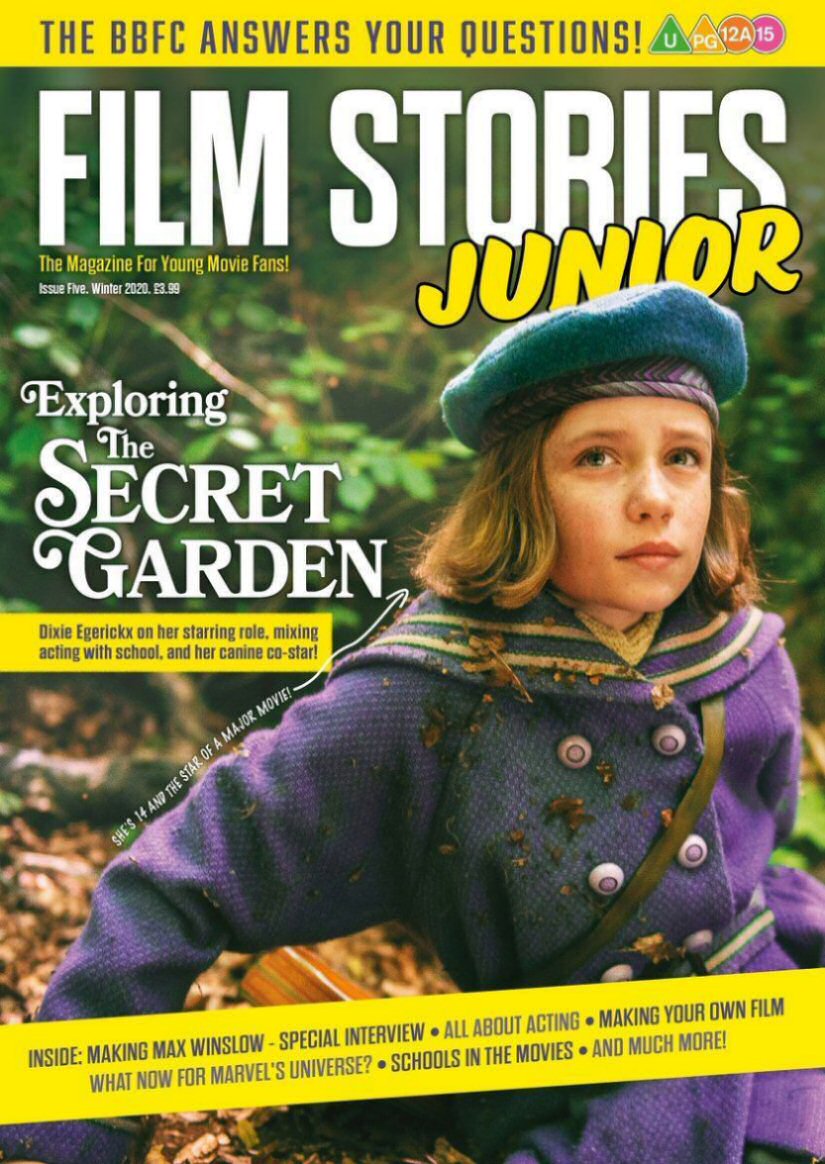 FILM STORIES JUNIOR magazine side cover Issue 5 Winter 2020