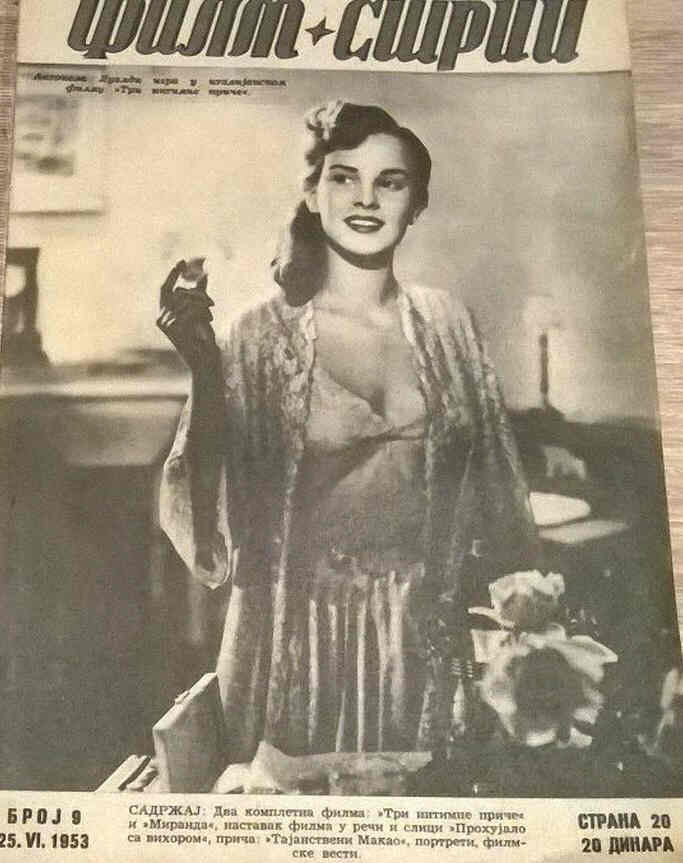 FILM STRIP magazine side cover Issue 9 25 June 1953