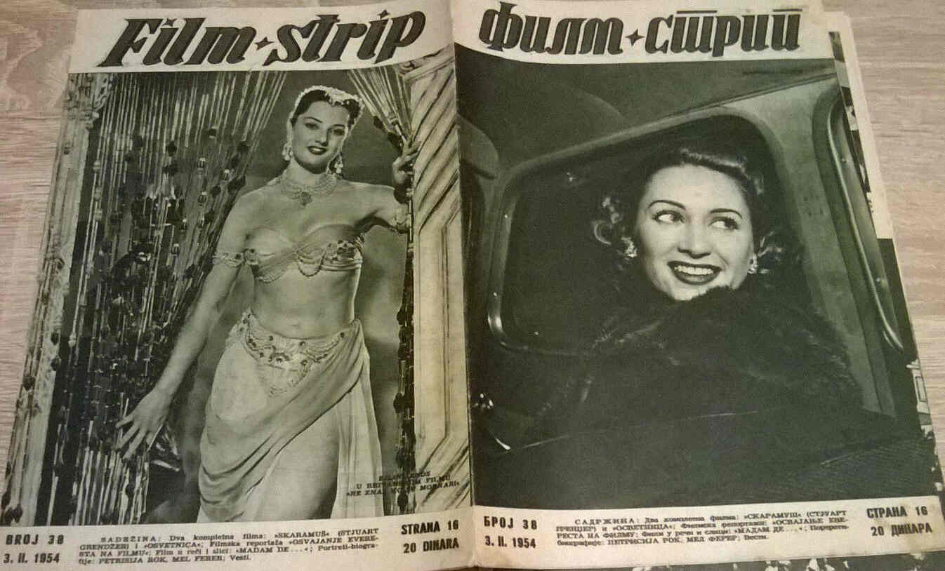 FILM STRIP magazine side cover Issue 38 3 February 1954