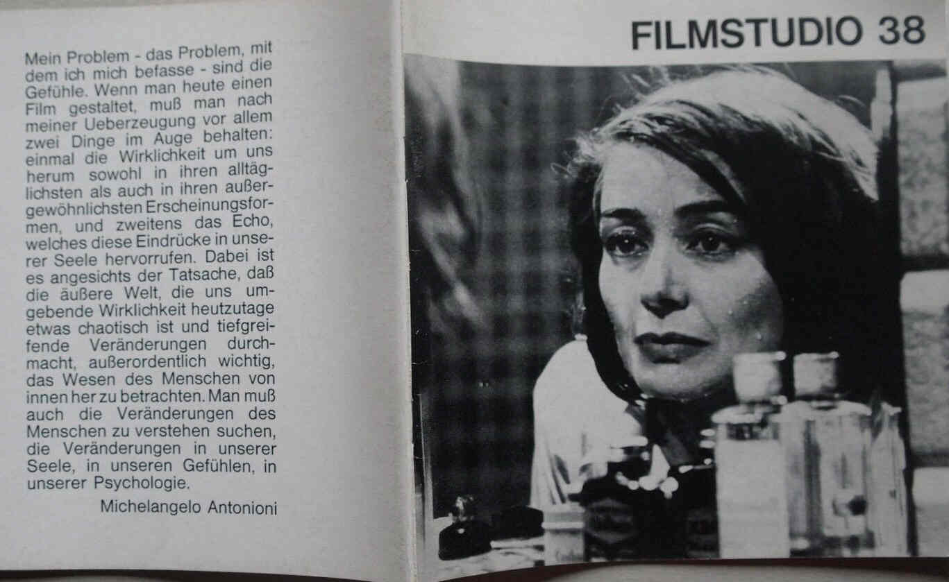 FILMSTUDIO magazine side cover Issue 38  1963