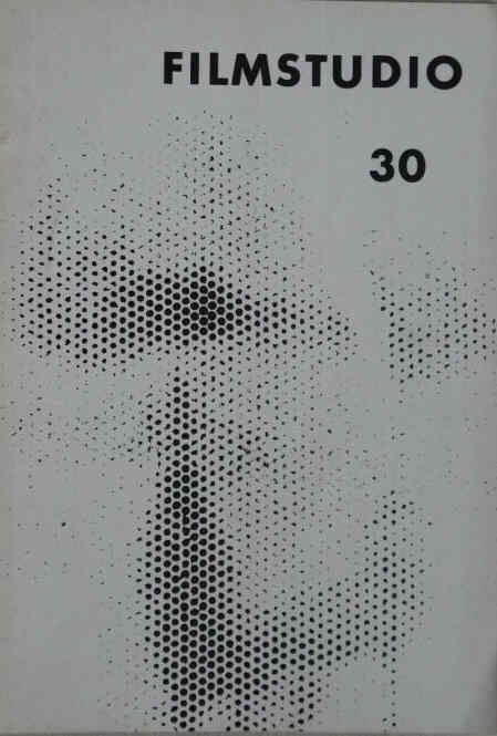 FILMSTUDIO magazine side cover Issue 30   1960