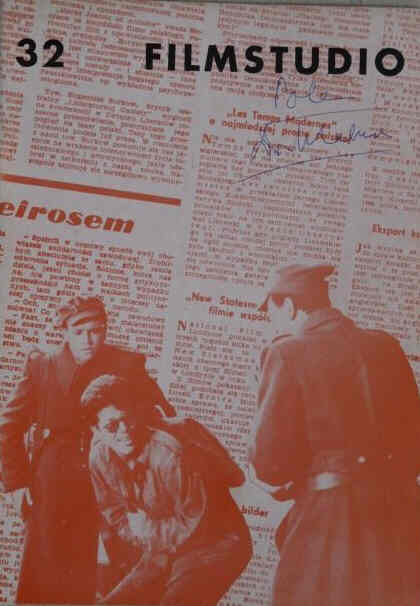 FILMSTUDIO magazine side cover Issue 32   1960