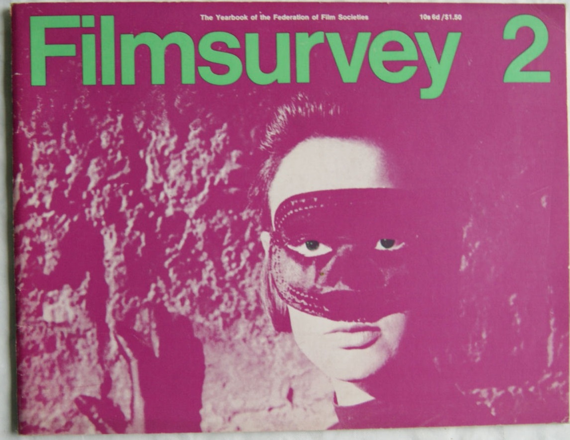 FILM SURVEY magazine side cover Issue 2  Yearbook  1967
