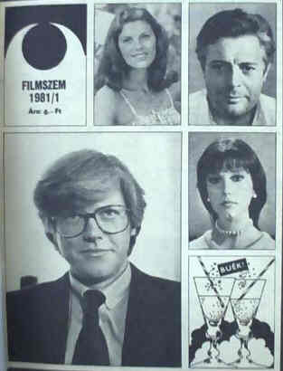 FILMSZEM magazine side cover Issue 1  1981