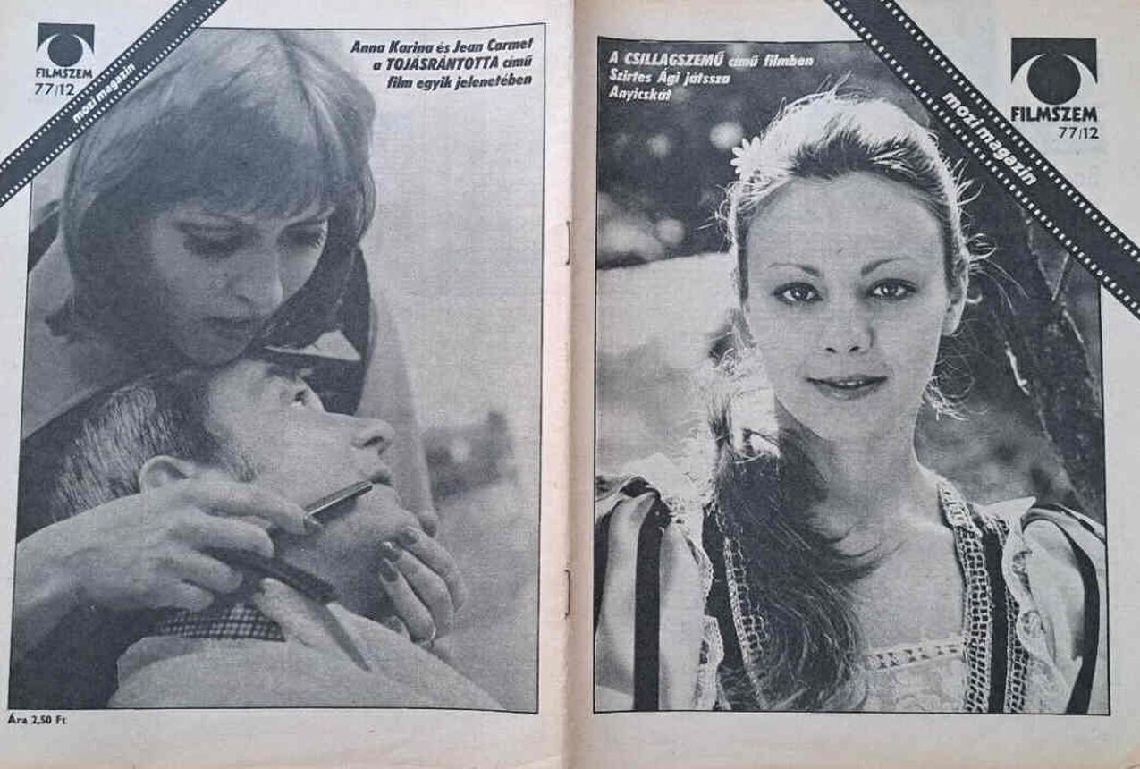 FILMSZEM magazine side cover Issue 12   1977