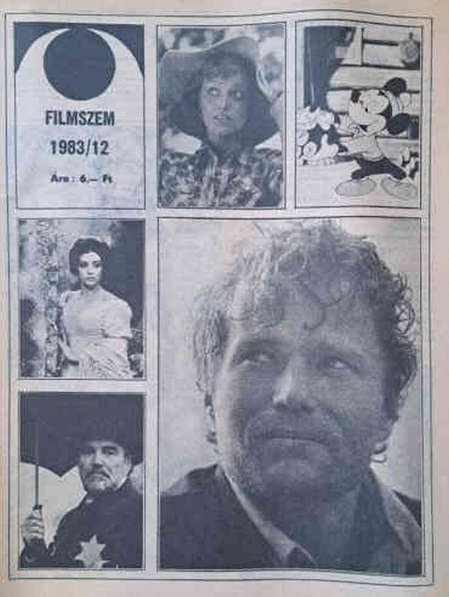 FILMSZEM magazine side cover Issue 12   1983