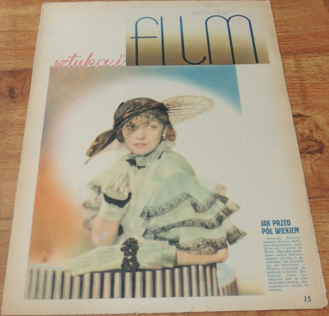 FILM SZTUKA I magazine side cover Issue 21   1934