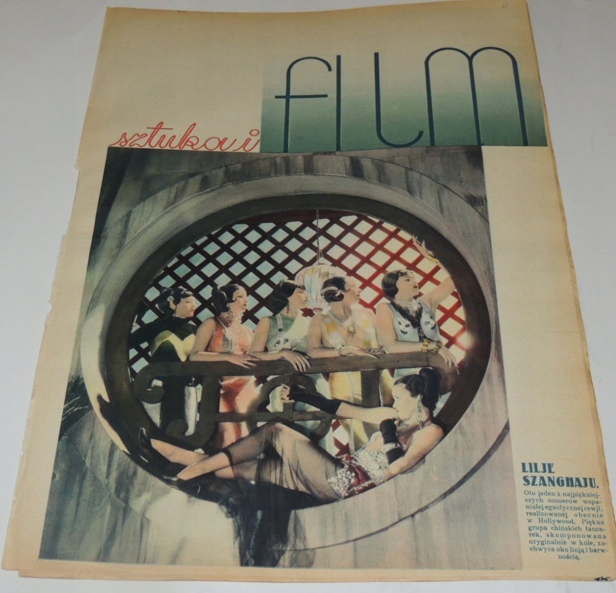 FILM SZTUKA I magazine side cover Issue 26   1934