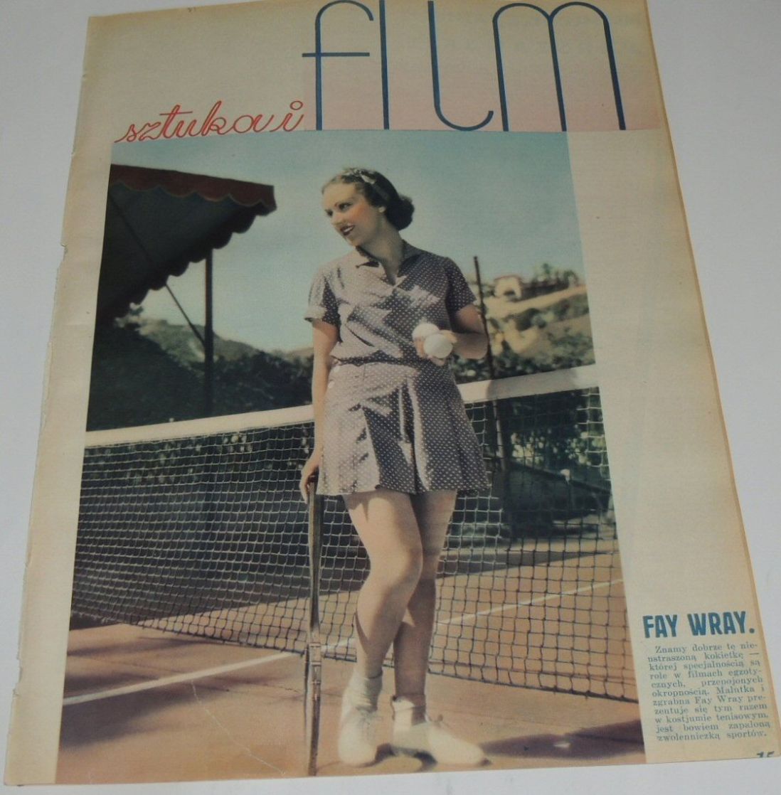 FILM SZTUKA I magazine side cover Issue 31   1934
