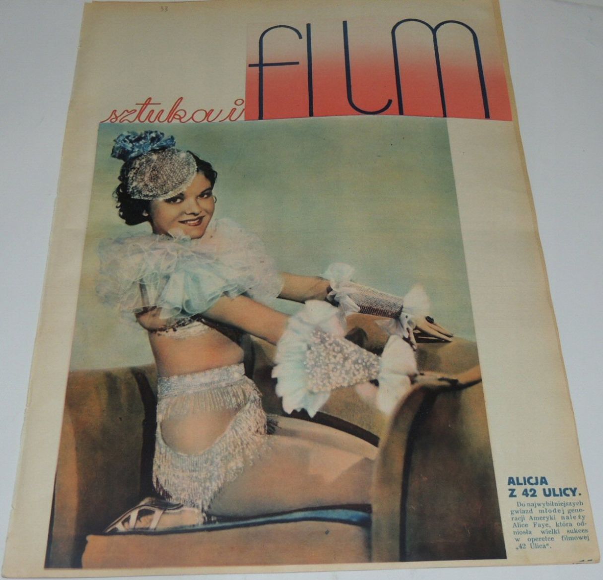 FILM SZTUKA I magazine side cover Issue 33   1934