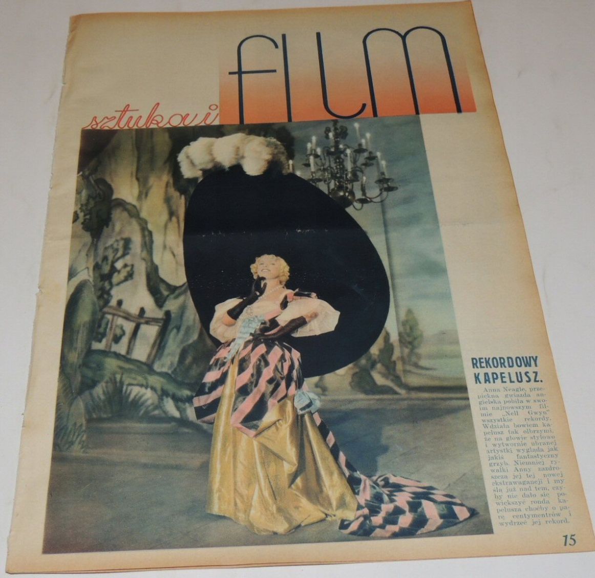 FILM SZTUKA I magazine side cover Issue 34   1934