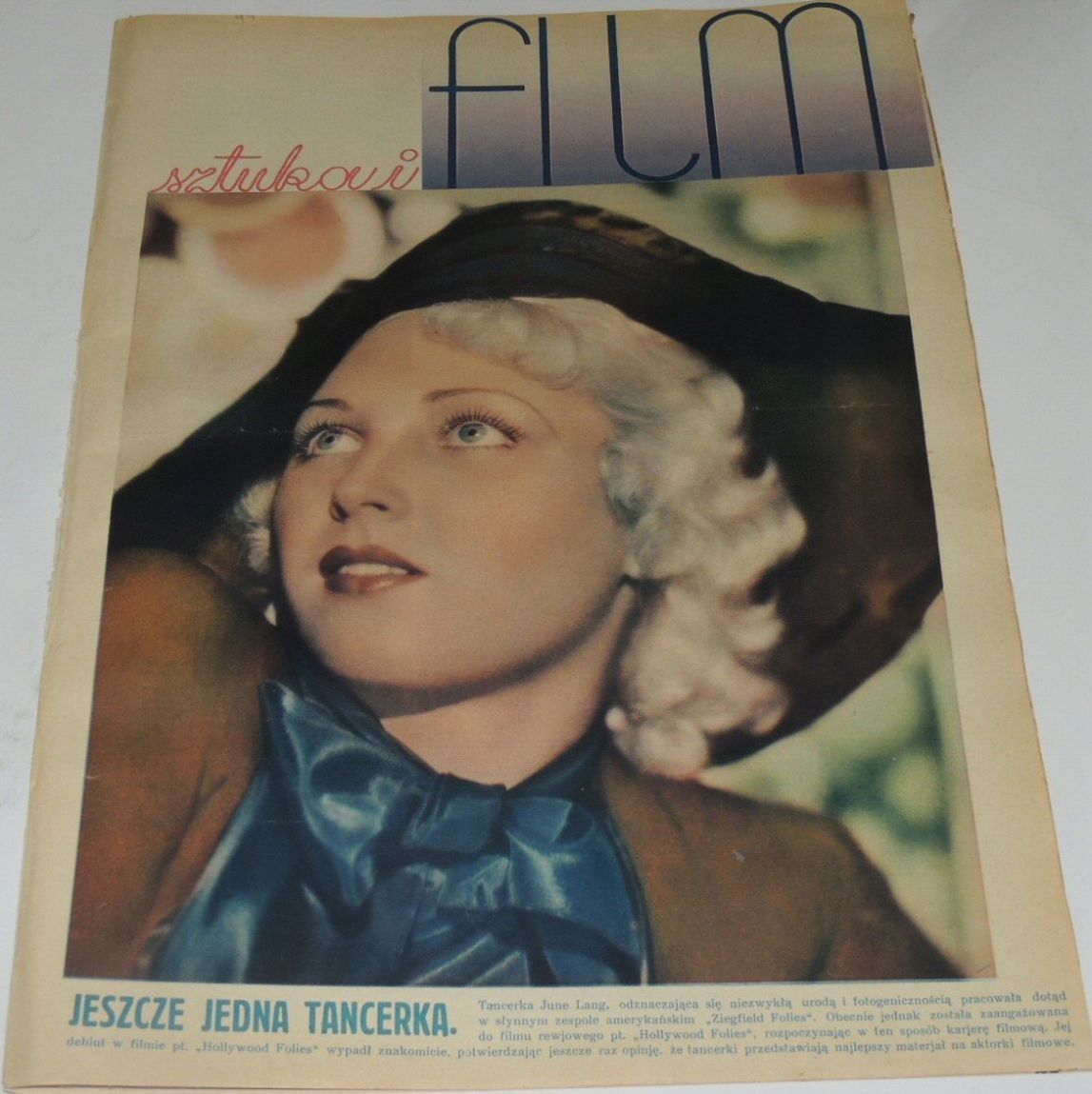 FILM SZTUKA I magazine side cover Issue 44   1934