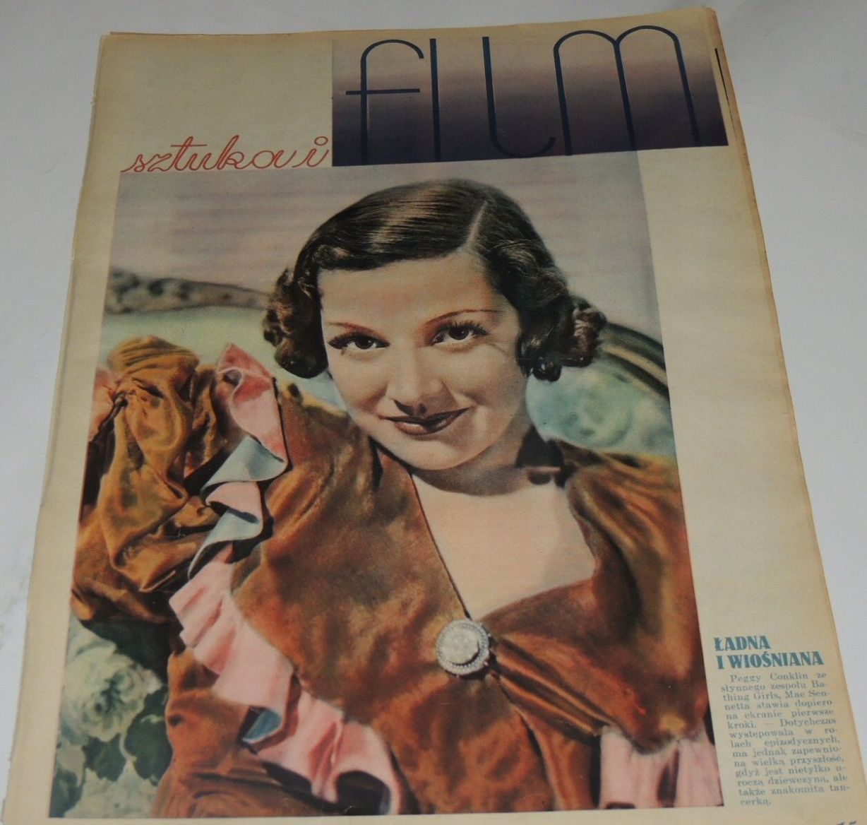 FILM SZTUKA I magazine side cover Issue 49   1934
