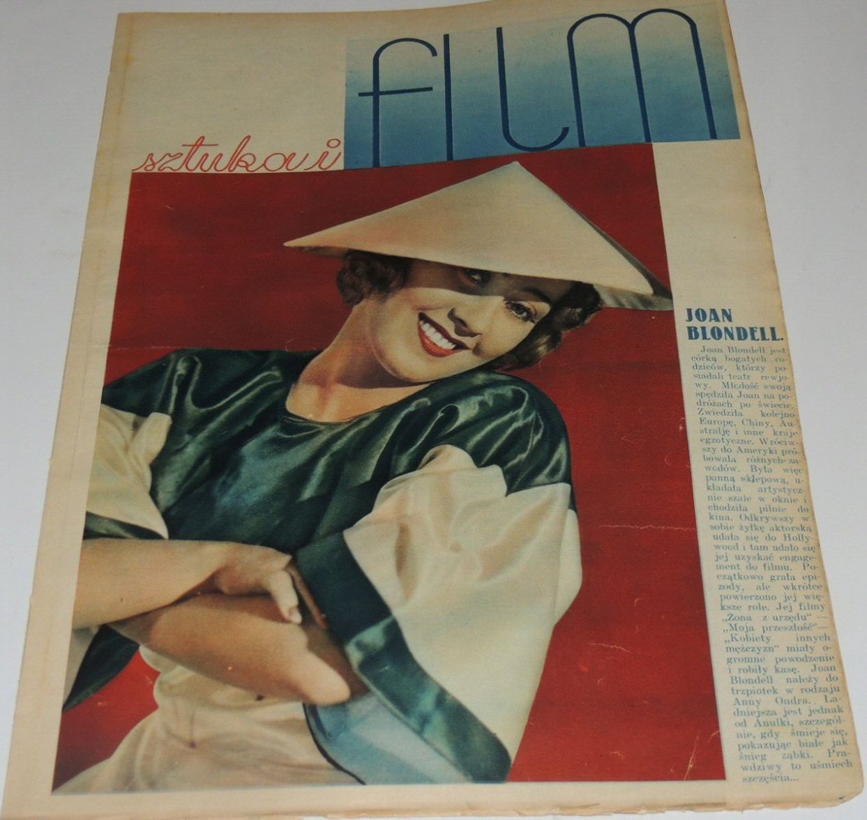 FILM SZTUKA I magazine side cover Issue 53   1934