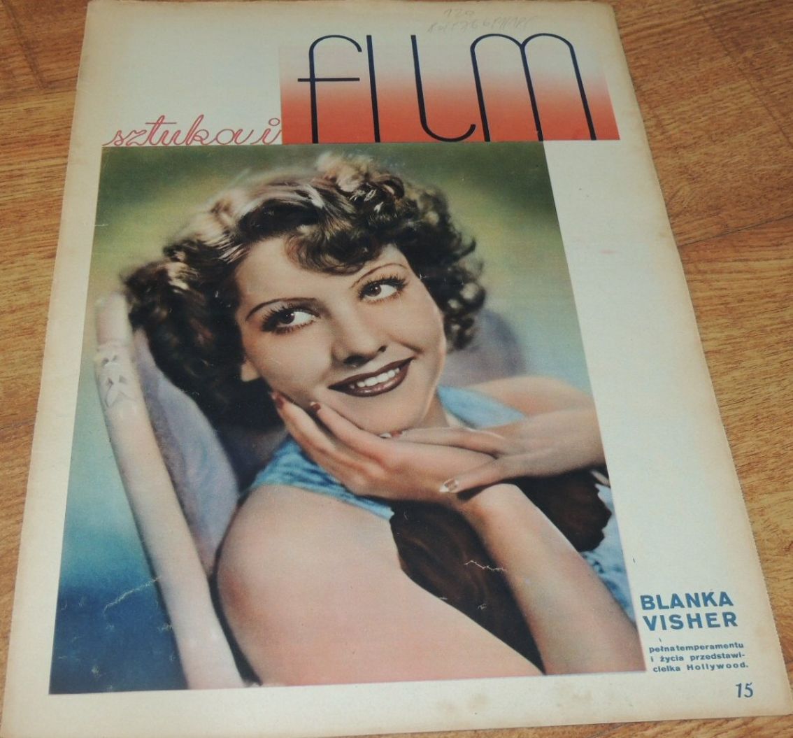 FILM SZTUKA I magazine side cover Issue 22   1935