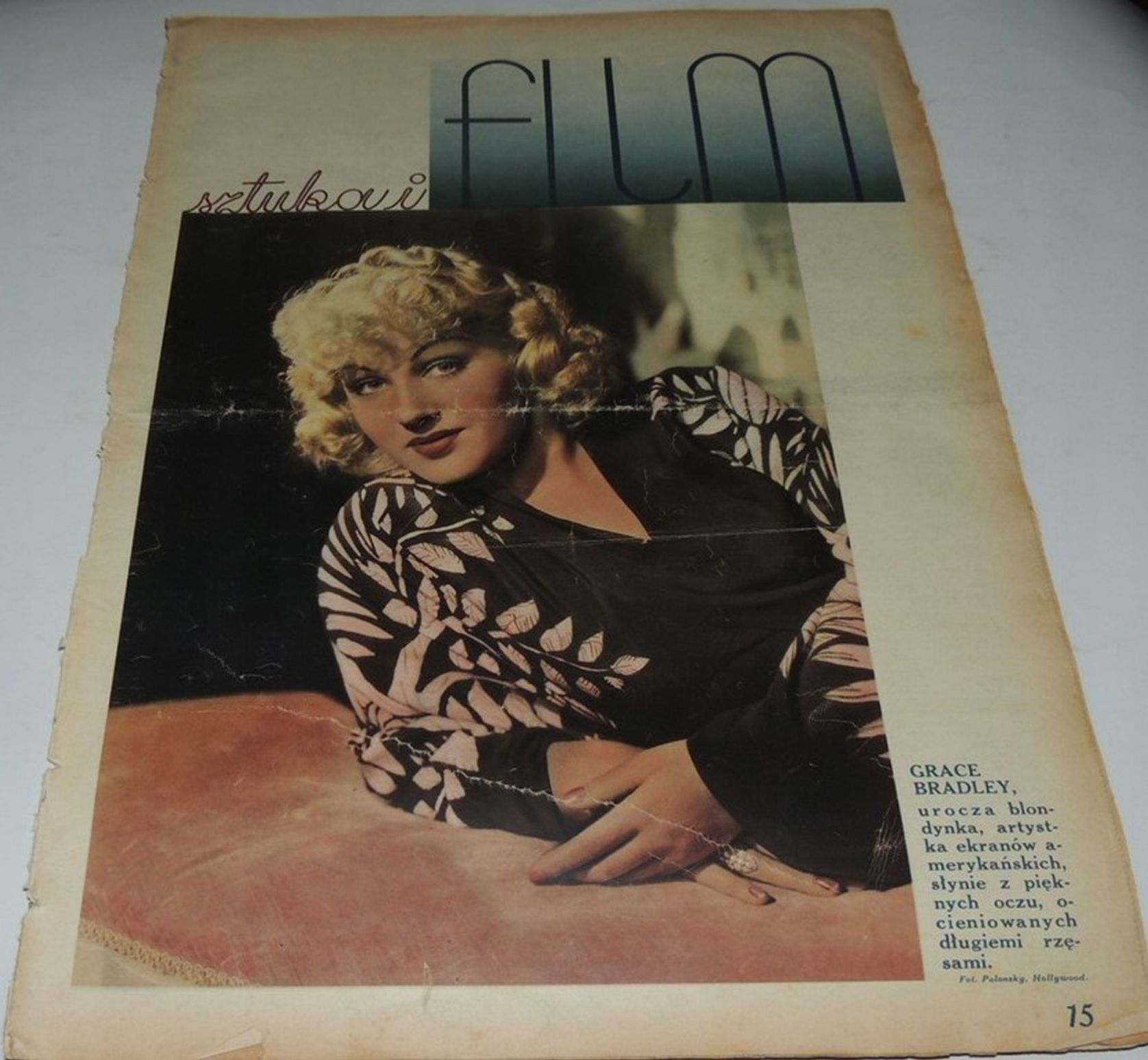 FILM SZTUKA I magazine side cover Issue 13   1936