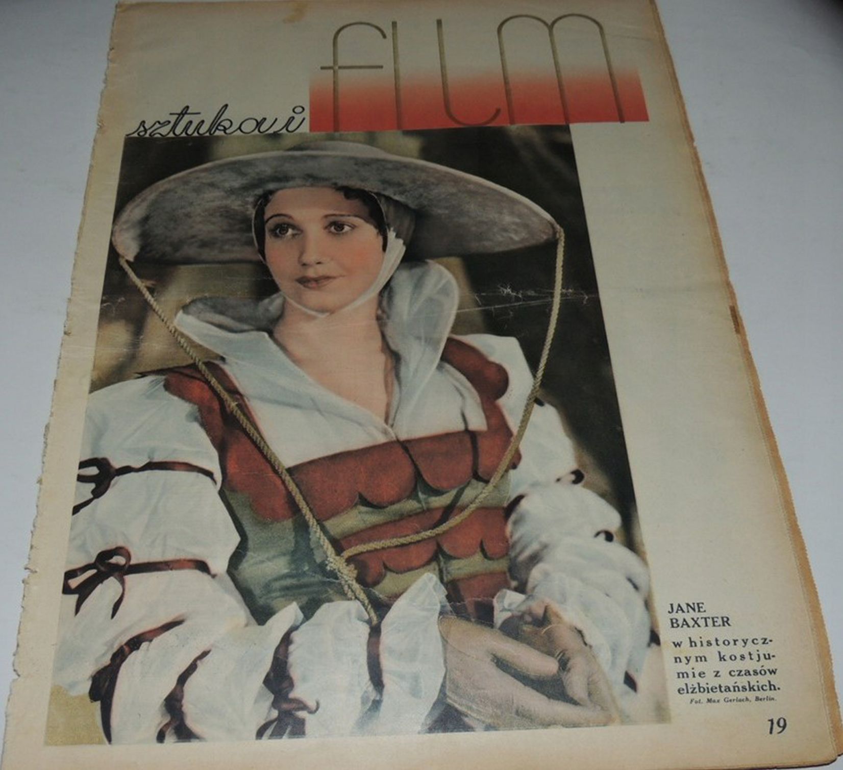 FILM SZTUKA I magazine side cover Issue 15   1936