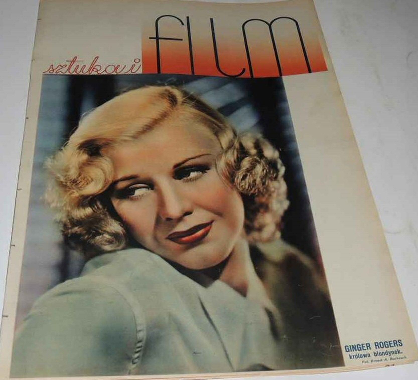 FILM SZTUKA I magazine side cover Issue 34   1936