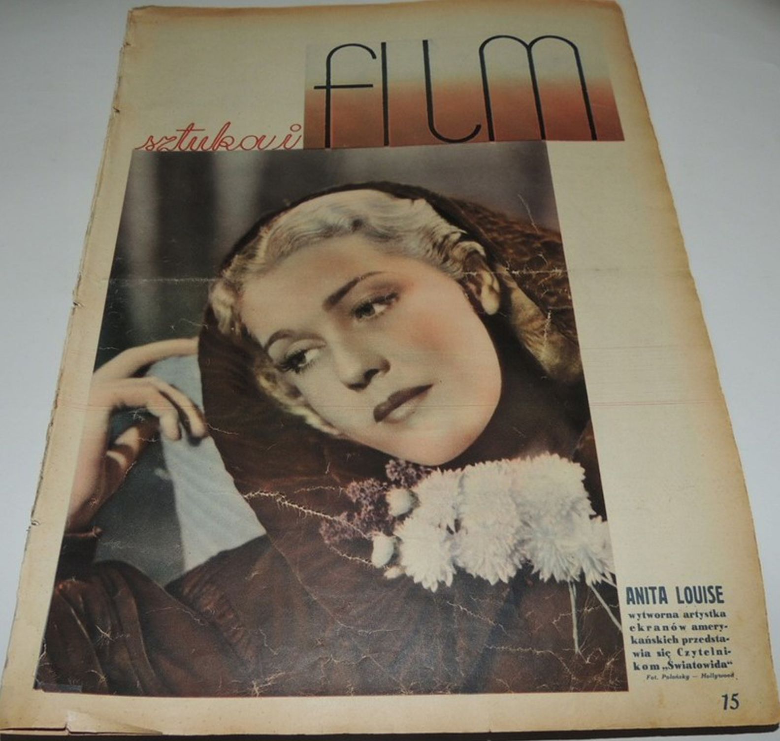 FILM SZTUKA I magazine side cover Issue 8   1936