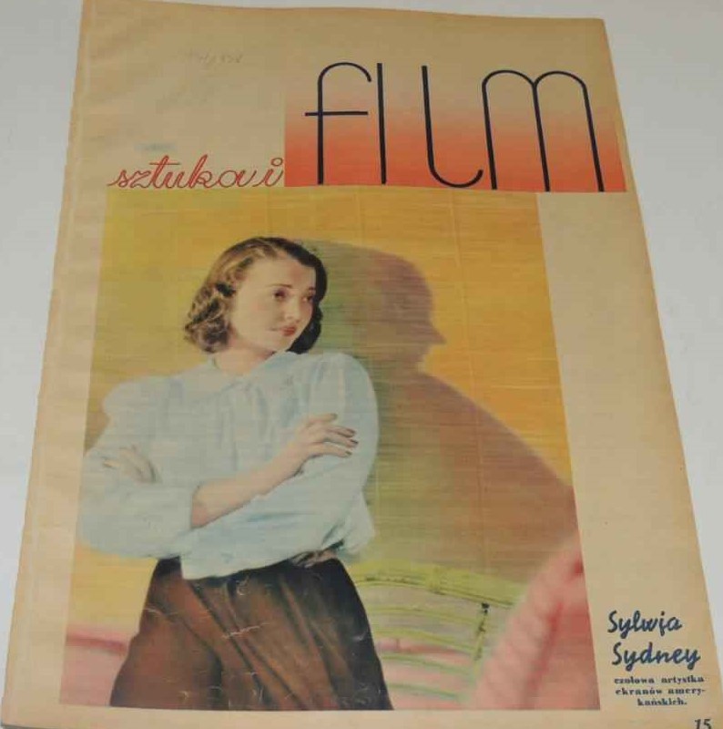 FILM SZTUKA I magazine side cover Issue 13   1938