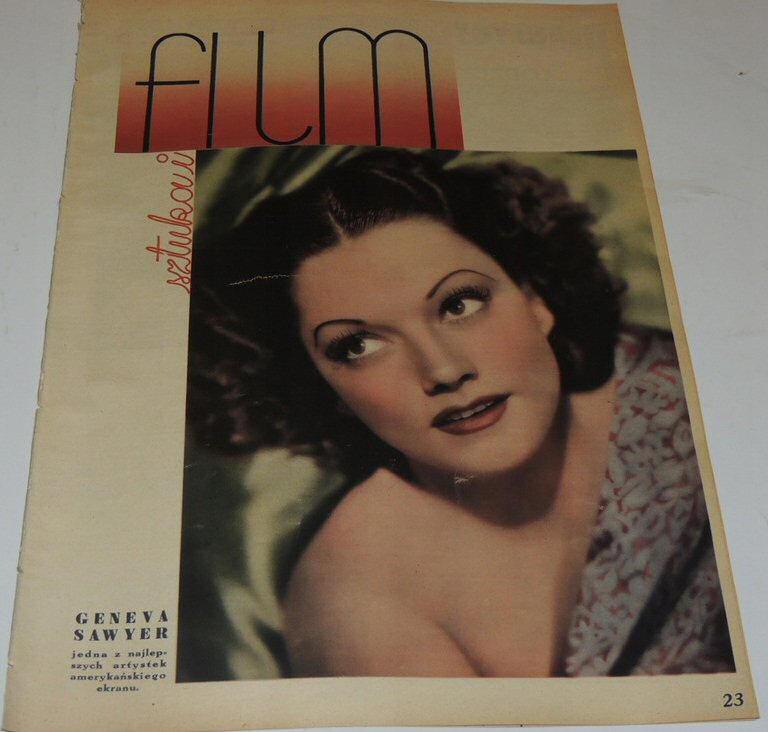 FILM SZTUKA I magazine side cover Issue 22   1938