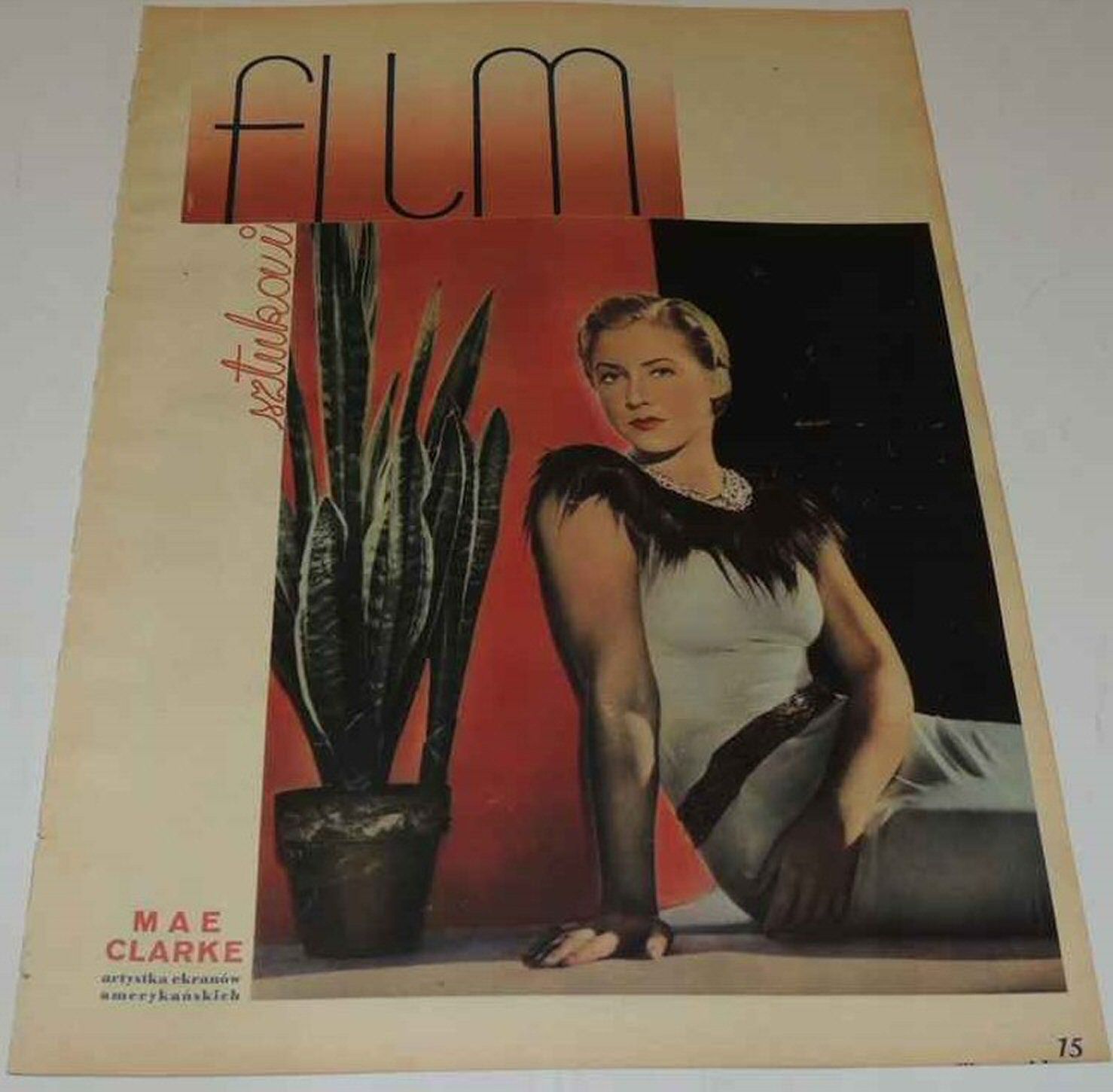 FILM SZTUKA I magazine side cover Issue 31   1938