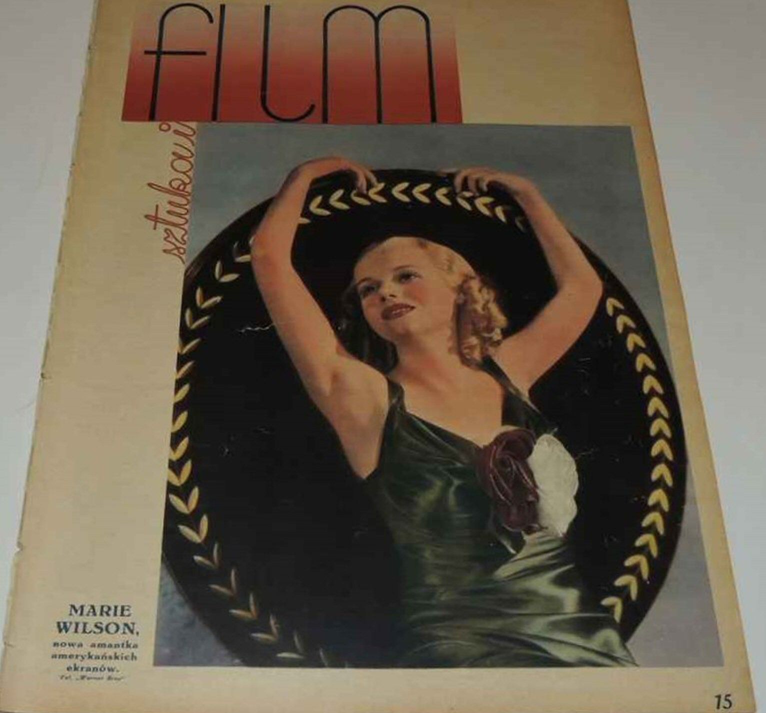 FILM SZTUKA I magazine side cover Issue 7   1938