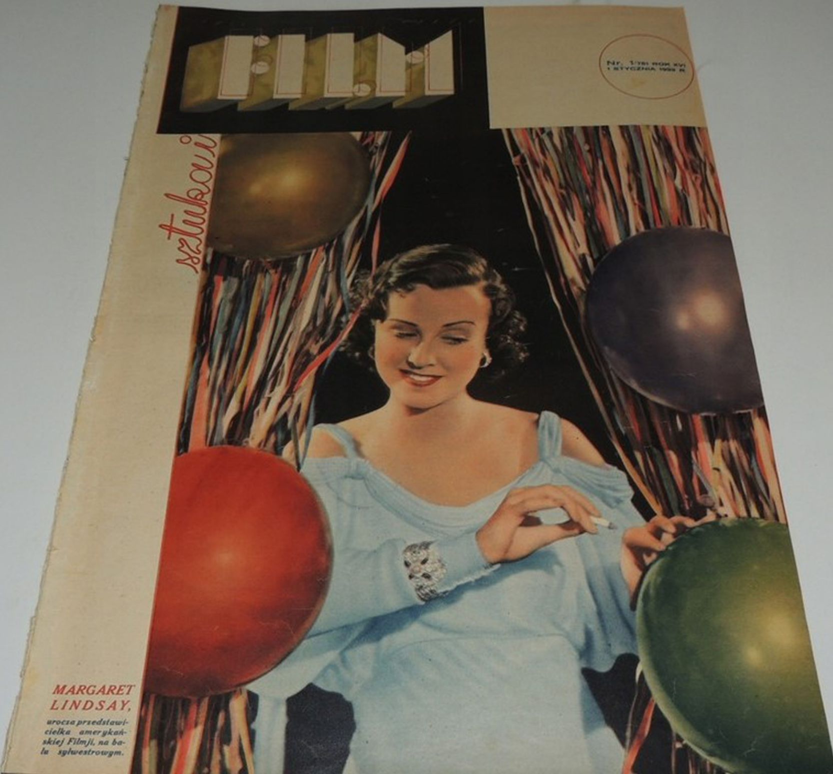 FILM SZTUKA I magazine side cover Issue 1   1939