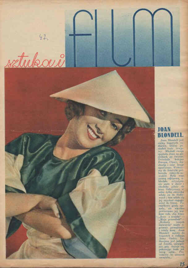 FILM SZTUKA I magazine side cover Issue 53  1935