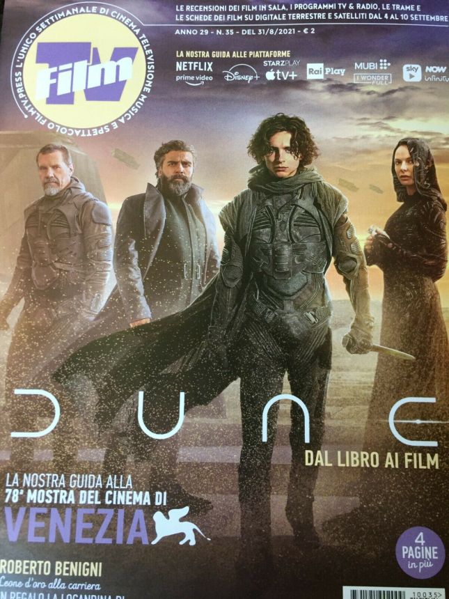 FILM TV magazine side cover Issue 35 31 August 2021