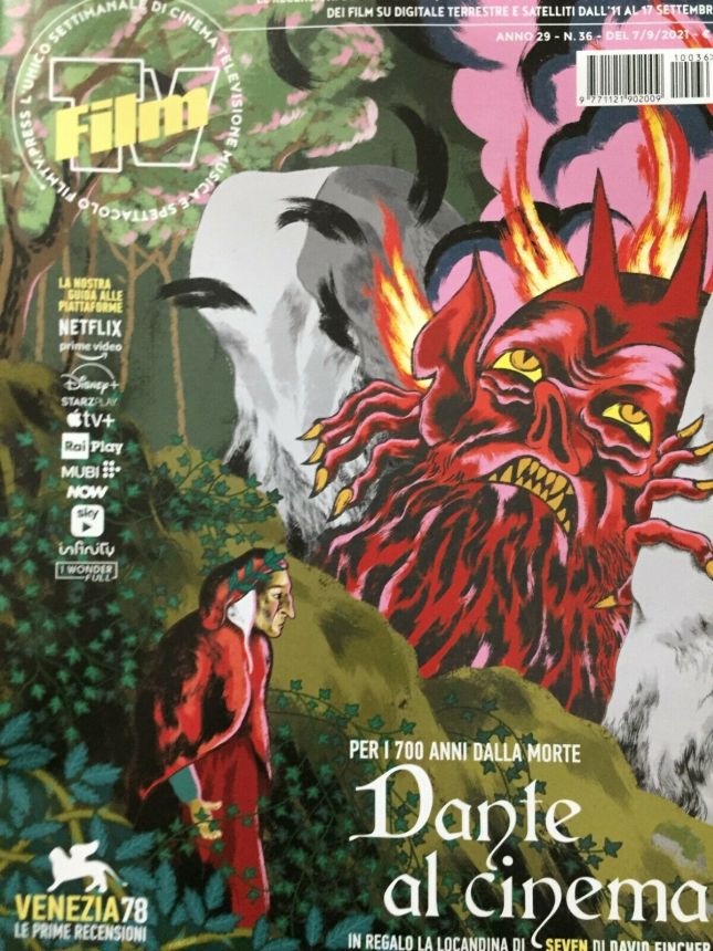 FILM TV magazine side cover Issue 36 7 September 2021