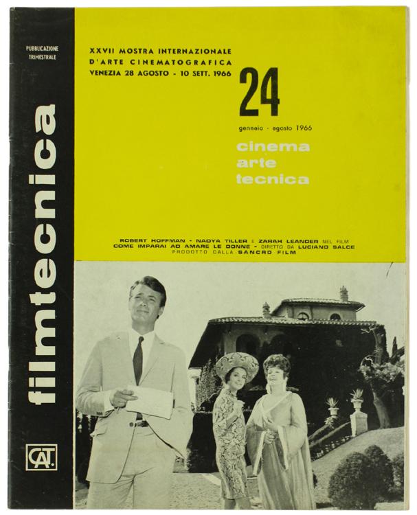 FILMTECNICA magazine side cover Issue 24 January-August 1966